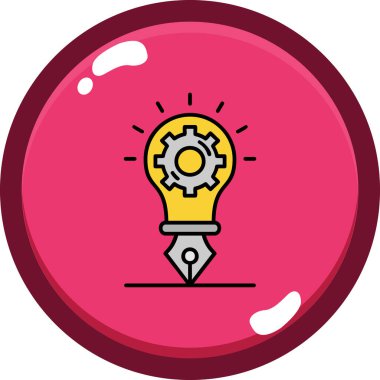 ampul simgesi vektör illüstrasyonu