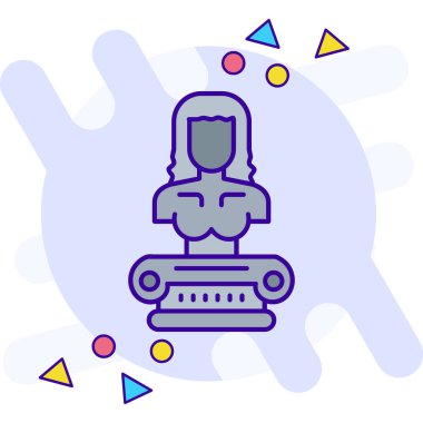 robot. Web simgesi basit illüstrasyon