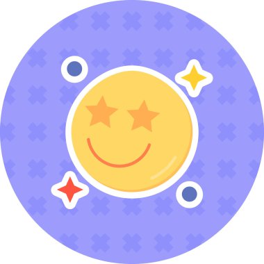 emoji. Web simgesi basit illüstrasyon