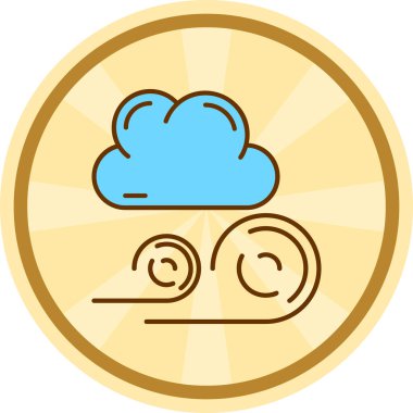 bulut hava illüstrasyon sembol simge vektör