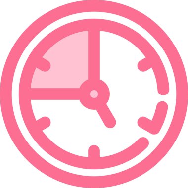 Bir saat simgesinin vektör illüstrasyonu