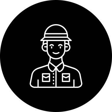 İnsan simgesinin vektör illüstrasyonu