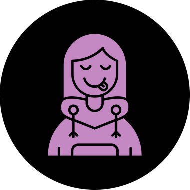 Kadınların vektör illüstrasyon simgesi