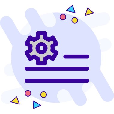 Teçhizat Web simgesi basit illüstrasyon