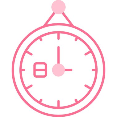 Saat simgesinin vektör illüstrasyonu