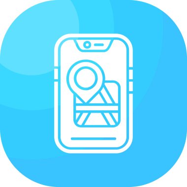 Cep telefonu simgesi, vektör illüstrasyonu