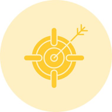 Hedef. Web simgesi basit illüstrasyon