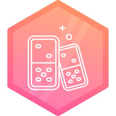 renk çizgisi, beyaz arkaplanda izole edilmiş kart simgesi oynuyor. Kumarhane. oyun rastgele dinamik şekiller. vektör illüstrasyonu