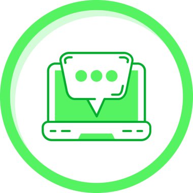 Bilgisayar. Web simgesi basit illüstrasyon