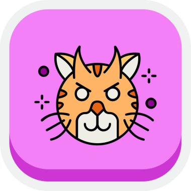 vektör içinde kedi simgesi