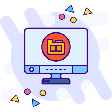 Bilgisayar simgesi tasarım vektörü