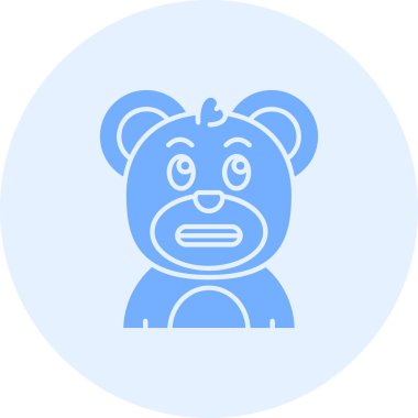 ayı ağ simgesi, vektör illüstrasyonu