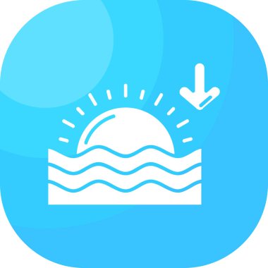 Web için vektör modern su simgesi