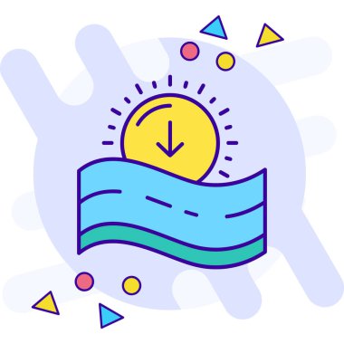 Yaz kutsal kişilerin resmi, vektör çizim