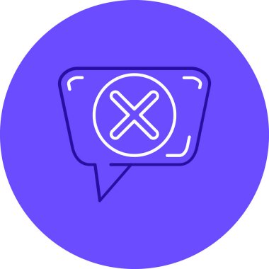 Sohbet simgesinin vektör illüstrasyonu