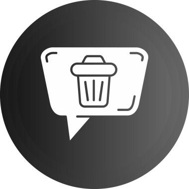 çöp simgesi vektör illüstrasyonu