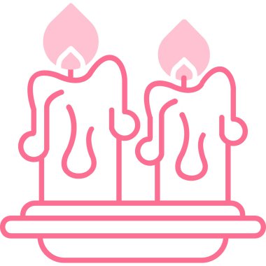 mum simgesi, vektör illüstrasyonu