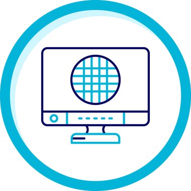 Bilgisayar simgesi. vektör illüstrasyonu