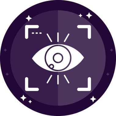 Göz simgesi vektör illüstrasyonu