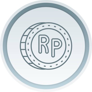 Bozuk para. Web simgesi basit illüstrasyon