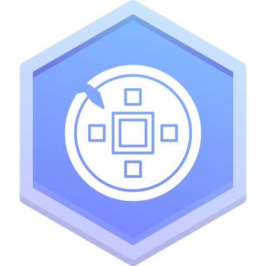 Modern simgenin vektör illüstrasyonu