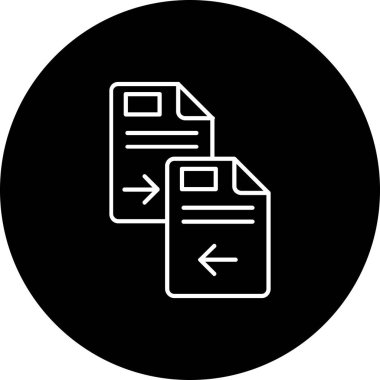 Dosya. Web simgesi basit illüstrasyon