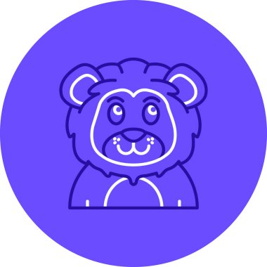 Ayı. Web simgesi basit illüstrasyon