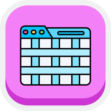 Bir hesap makinesi simgesinin vektör illüstrasyonu