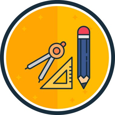 Modern bir simgenin vektör illüstrasyonu