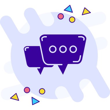 Konuşma baloncukları vektör illüstrasyonu