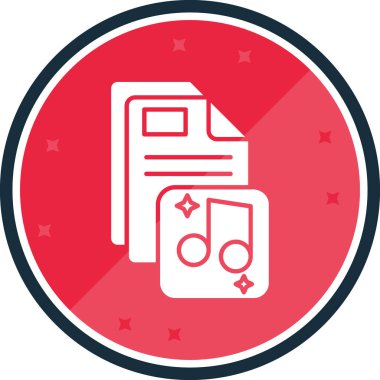 Belge simgesinin vektör illüstrasyonu