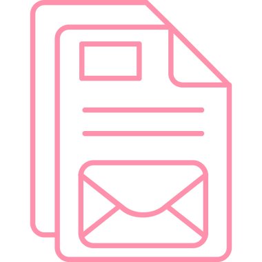 E- posta simgesi vektör illüstrasyonu