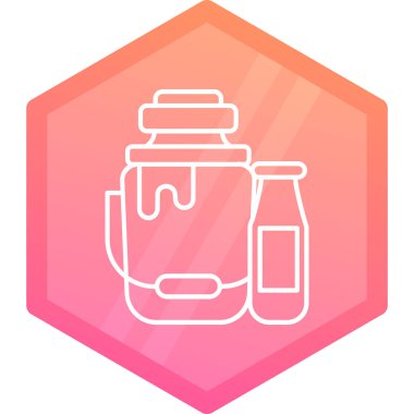 Şişe. Web simgesi basit illüstrasyon