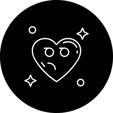 Bir kalp simgesinin vektör illüstrasyonu