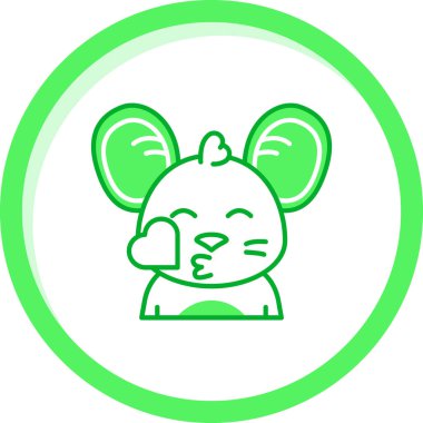 Hayvan. Web simgesi basit tasarım