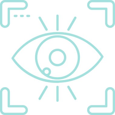 Göz simgesi, vektör illüstrasyonu