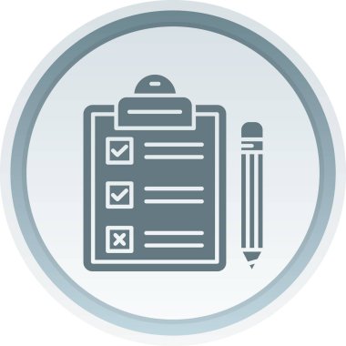 Kalem ikonlu pano. Basit tasarım