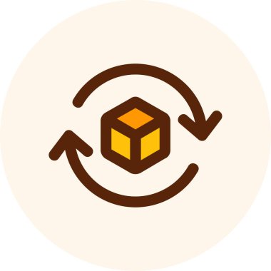 Kutu. Web simgesi basit illüstrasyon