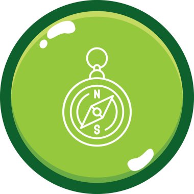 pusula simgesi, basit tasarım illüstrasyonu