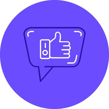 başparmak yukarı simgesi, vektör illüstrasyonu