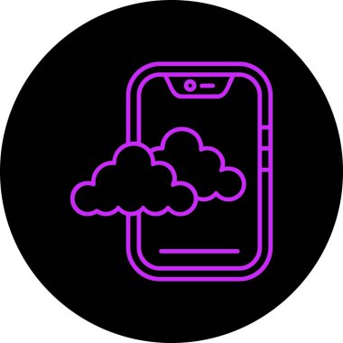 Resim bulutu mobil uygulama simgesi