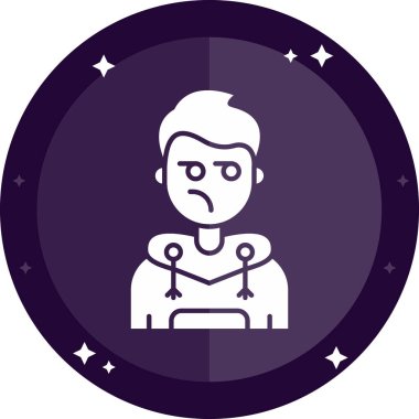 Bir insan simgesinin vektör illüstrasyonu