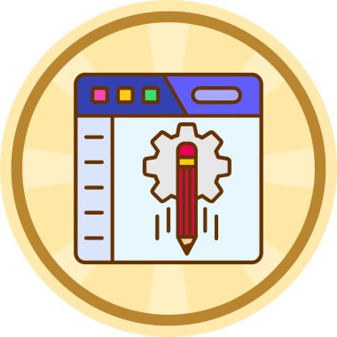 kalem vektörü simgesi modern basit vektör illüstrasyonu