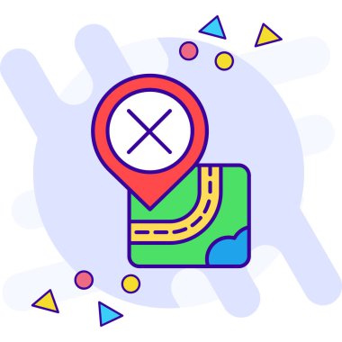 konum haritası gps simgesi - taslak biçimi