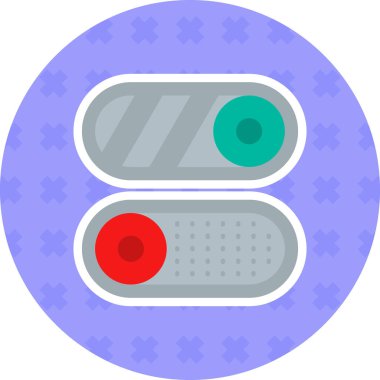 Tıbbi bir simgenin vektör illüstrasyonu