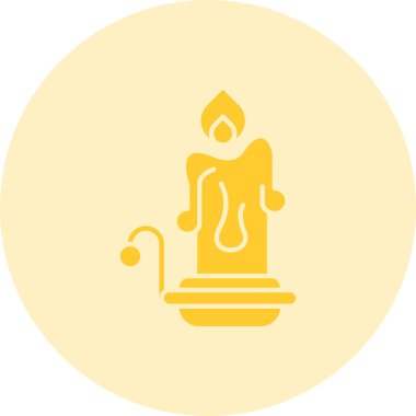 Budist keşiş simgesi, vektör illüstrasyonu