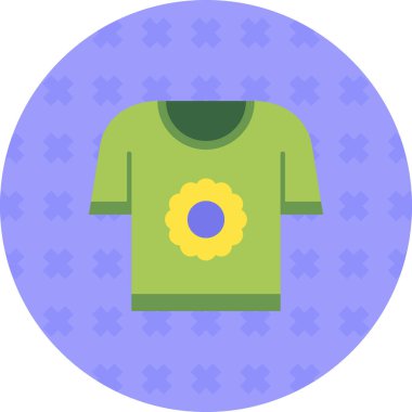 Kıyafet giysi simgesi düz stil