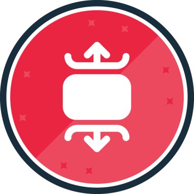 yuvarlak simge tasarımı, vektör illüstrasyonu