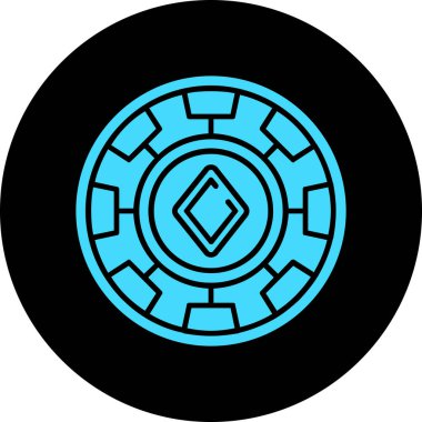 Modern bir simgenin vektör illüstrasyonu