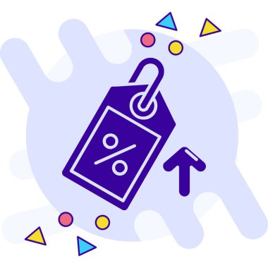 İndirim indirimi simgesi - taslak biçimi